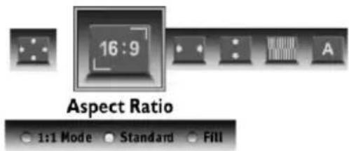 16:9 Aspect Ratio 1:1 Mode Standard Fill