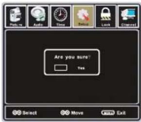 Are you sure? Yes Select Move Exit