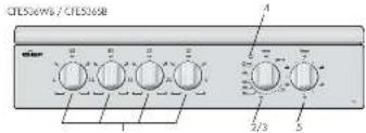 Chef CFG504SANG - Electric features and descriptions - 2