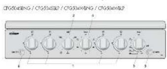 Chef CFG504SANG - using the gas cooker - 1