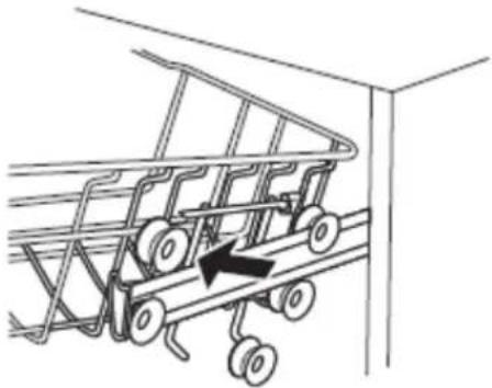 Robinhood RHDW4345X - Adjusting the upper basket - 2