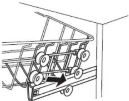 Robinhood RHDW4345X - Adjusting the upper basket - 3