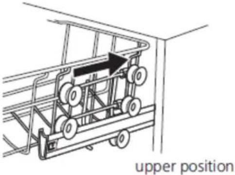 Robinhood RHDW4345X - Adjusting the upper basket - 4
