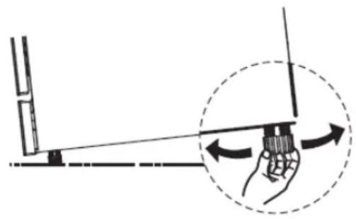Robinhood RHDW4345X - Levelling the appliance - 1