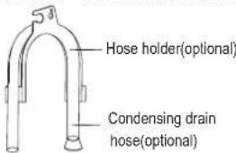 Hose holder(optional) Condensing drain hose(optional)