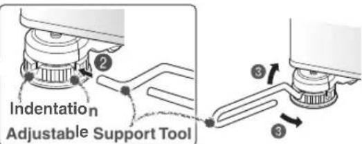 Indentation Adjustable Support Tool