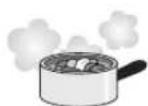 MITSUBISHI MR-WX470F - Cool hot foods before placing them inside - 1