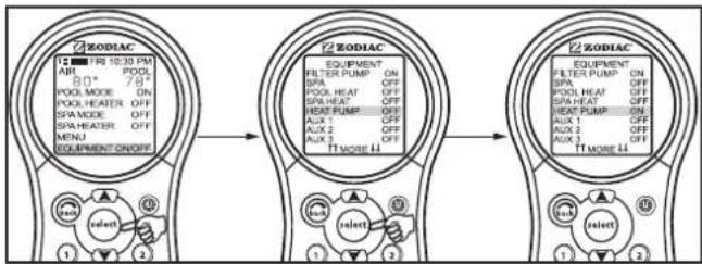 ZODIAC AquaLink M8 - To use Heat Pump - 1