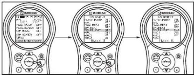 ZODIAC AquaLink M8 - To use Solar Heat - 1