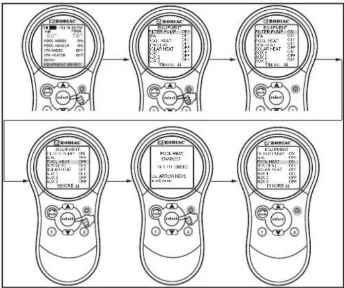 ZODIAC AquaLink M8 - To use Pool Heat - 1