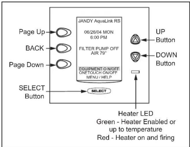 ZODIAC AquaLink M8 - MENU/HELP > SET TEMP > MAINTAIN - 1