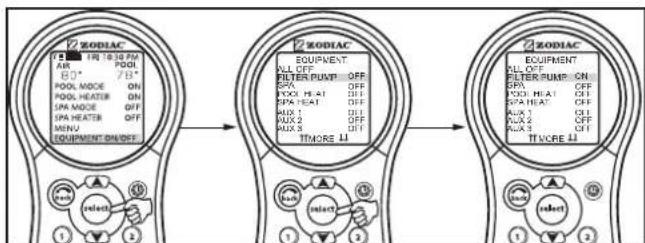 ZODIAC AquaLink M8 - To use Filter Pump - 1