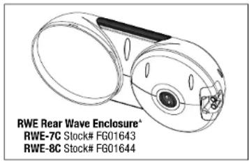 RWE Rear Wave Enclosure® RWE-7C Stock# FG01643 RWE-8C Stock# FG01644