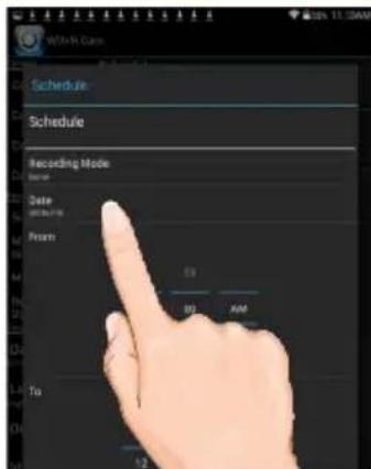 Schedule Schedule Recording Mode Name: Date: 01/01/2016 Phone: 53 80 4AM To: 1.2