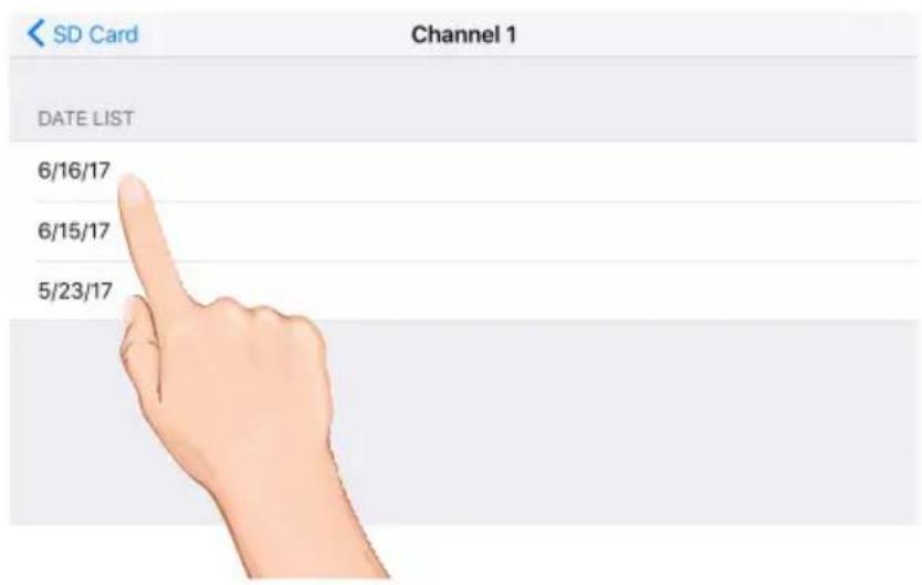 SD Card Channel 1 DATE LIST 6/16/17 6/15/17 5/23/17