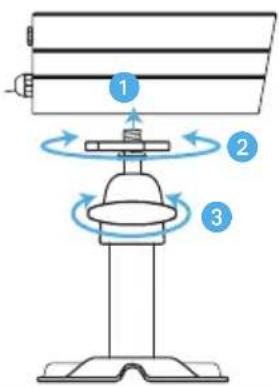 Diagram of a device with labeled parts and motion arrows indicating rotational or mechanical motion.