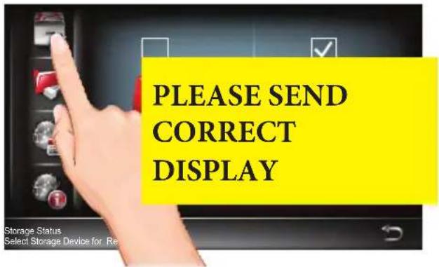 PLEASE SEND CORRECT DISPLAY