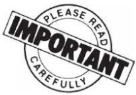 PLEASE READ IMPORTANT CAREFULLY