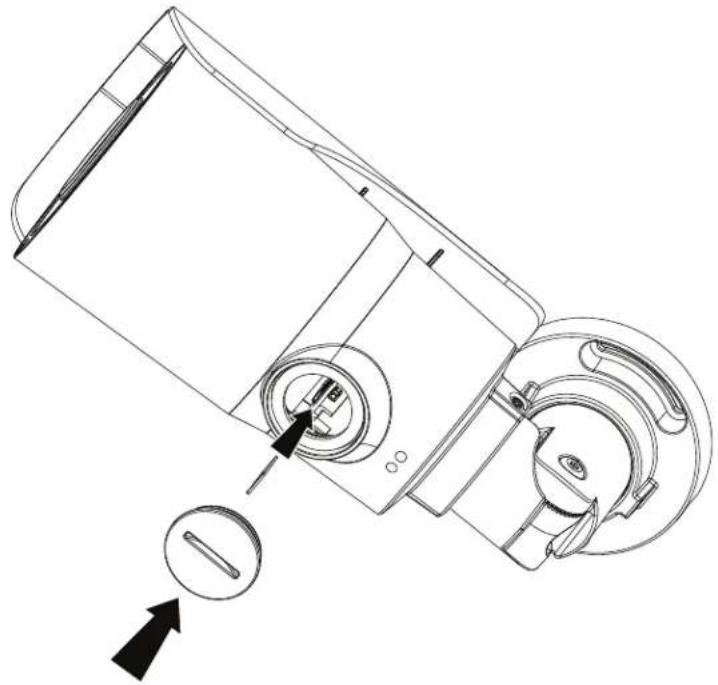 Pelco GFC IBP831-1ER - MICROSD CARD SLOT AND DEFAULT BUTTON - 1
