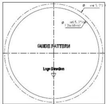 GUIDE PATTERN Loge Direction φ 5.2714 (Backboard) φ 5.2714 ( Backboard )
