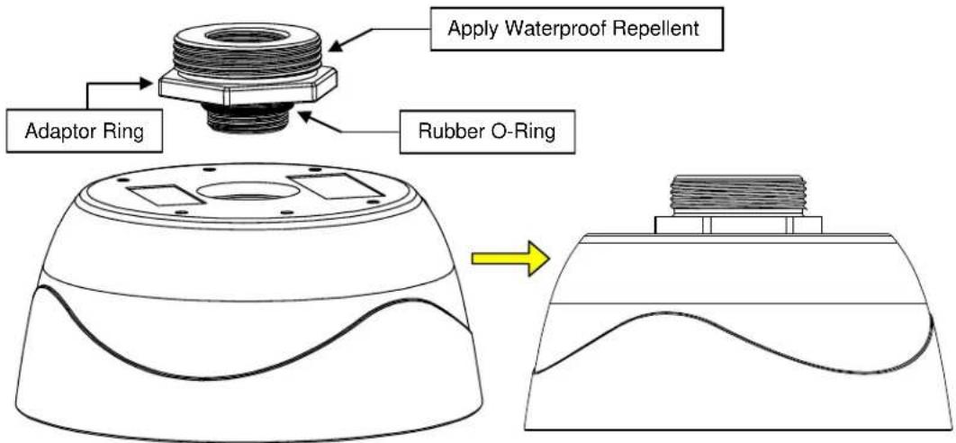 Apply Waterproof Repellent Adaptor Ring Rubber O-Ring