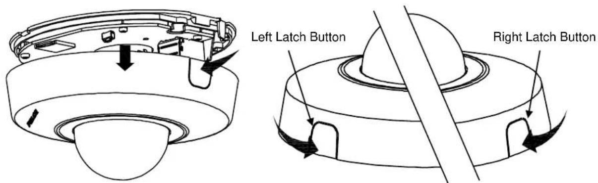 Left Latch Button Right Latch Button