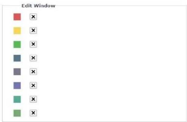 Edit Window × × × × × × × × × × ×