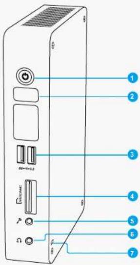 Diagram of a computer tower rear panel with labeled ports and connectors