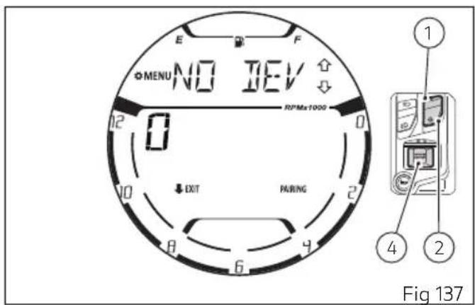 MENU NO DEV R/P Max 1000 EXIT PARRYING Fig 137