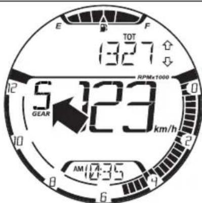 E TOT 1327 RPMx1000 5 123 km/h GEAR AM 17:35