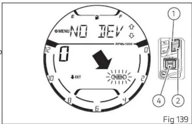 MENU NO BEV RPMx1000 EXIT PARINC Fig 139