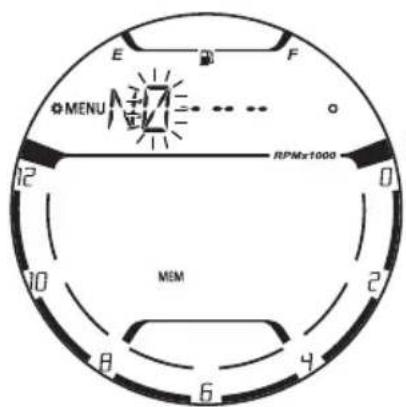 E F MENU RPMx1000 12 0 10 MEM 2 8 4 6