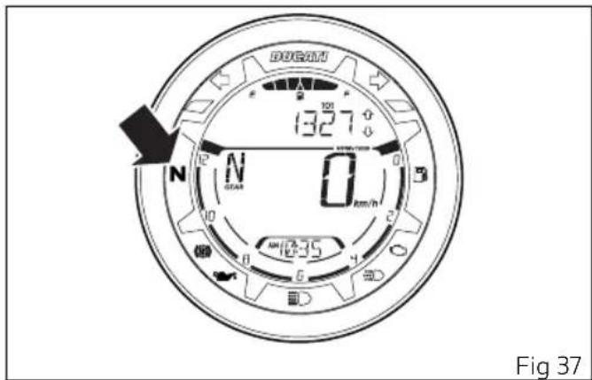 DURAM 1327 0 Rm/h N N GEAR 12 10 0 6 Fig 37