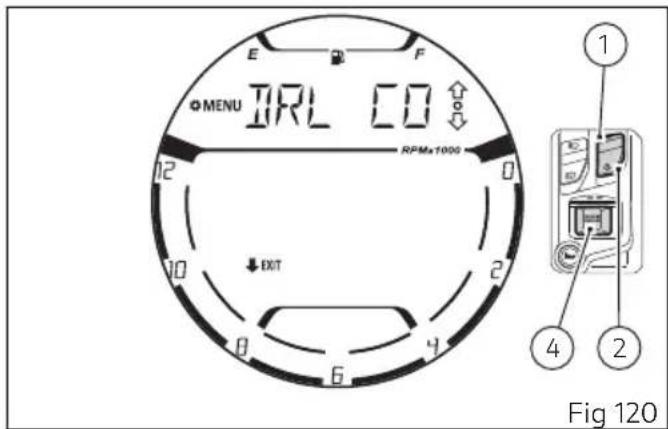 IRL CD MENU RPMx1000 EXIT Fig 120