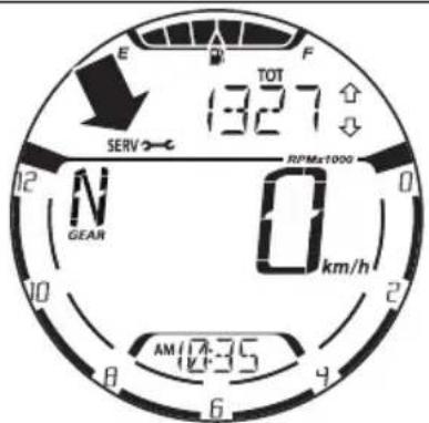 E TOT 13:27 SERV N GEAN 0 RPMax1000 km/h AM 17:35 14:35