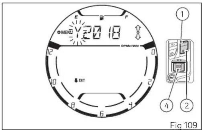E F MENU Y20 18 RPMax1000 EXIT 1 2 4 2 Fig 109