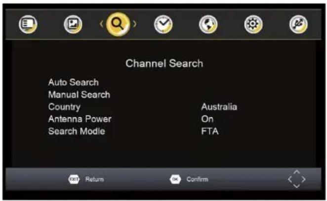 Laser STB-7000 - Channel Search - 1
