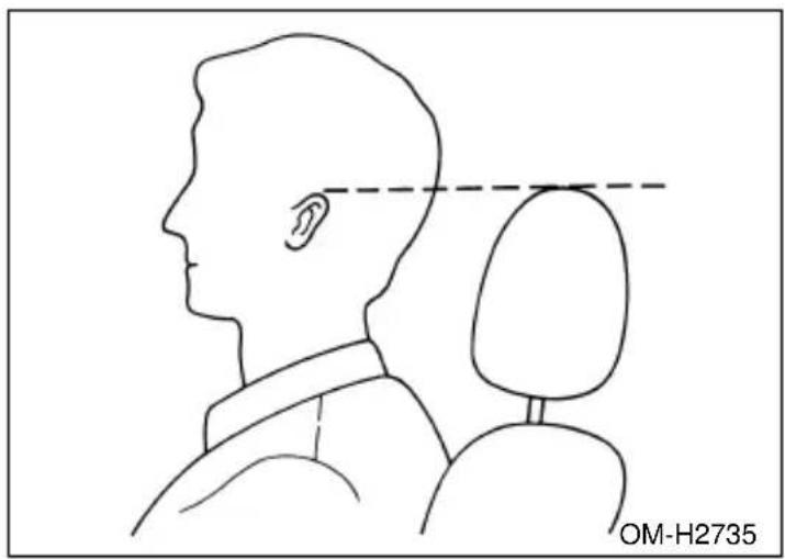 SUBARU Impreza Outback Sport (2001) - ▼Head restraint adjustment - 2