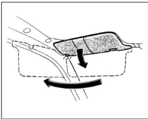 SUBARU Impreza Outback Sport (2001) - Sun visors - 1