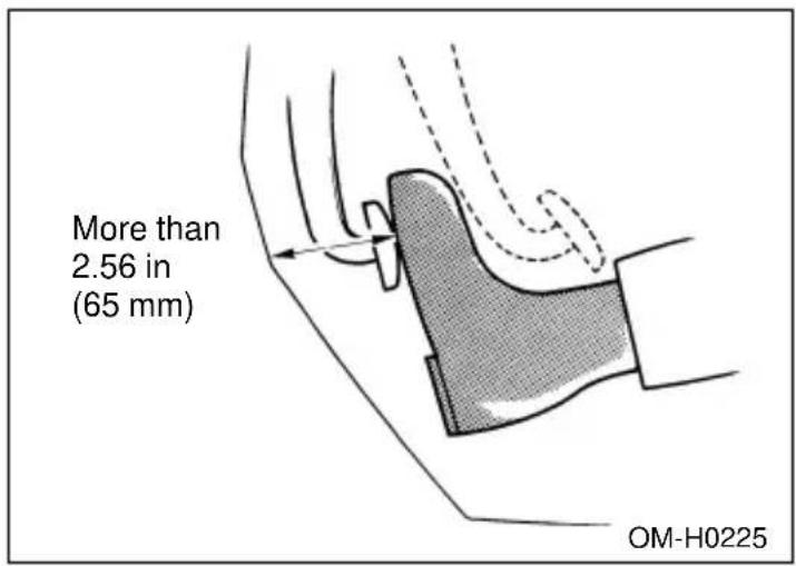 SUBARU Impreza Outback Sport (2001) - ▼Checking the brake pedal reserve distance - 1