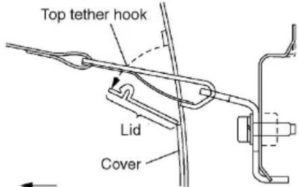 SUBARU Impreza Outback Sport (2001) - ▼To hook the top tether - 3