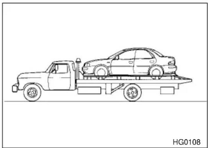SUBARU Impreza Outback Sport (2001) - ▼Transporting your vehicle using a flat-bed truck - 1