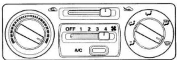 SUBARU Impreza Outback Sport (2001) - ▼Defrosting or defogging the windshield - 1