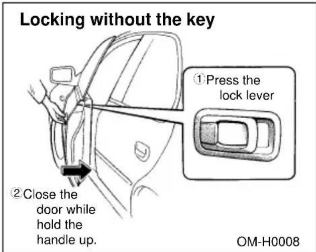 SUBARU Impreza Outback Sport (2001) - Door locks - 2
