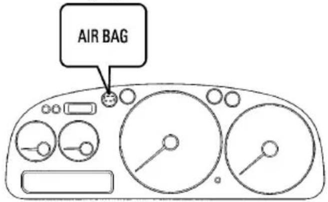 SUBARU Impreza Outback Sport (2001) - ■SRS airbag system monitors - 1