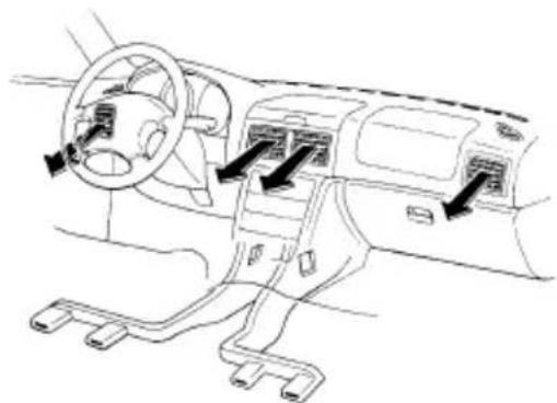 SUBARU Impreza Outback Sport (2001) - ▼Cooling or dehumidifying - 2