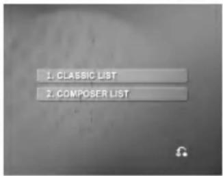 1. CLASSIC LIST 2. COMPOSER LIST