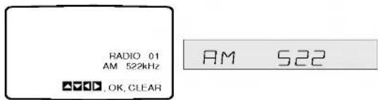 RADIO 01 AM 522kHz OK. CLEAR AM 522