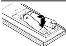 LG LH-CK6530W - Remote control battery installation - 1