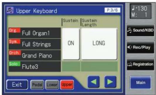 ROLAND Music Atelier AT-900 - Touch  to display the Sustain Length. - 1